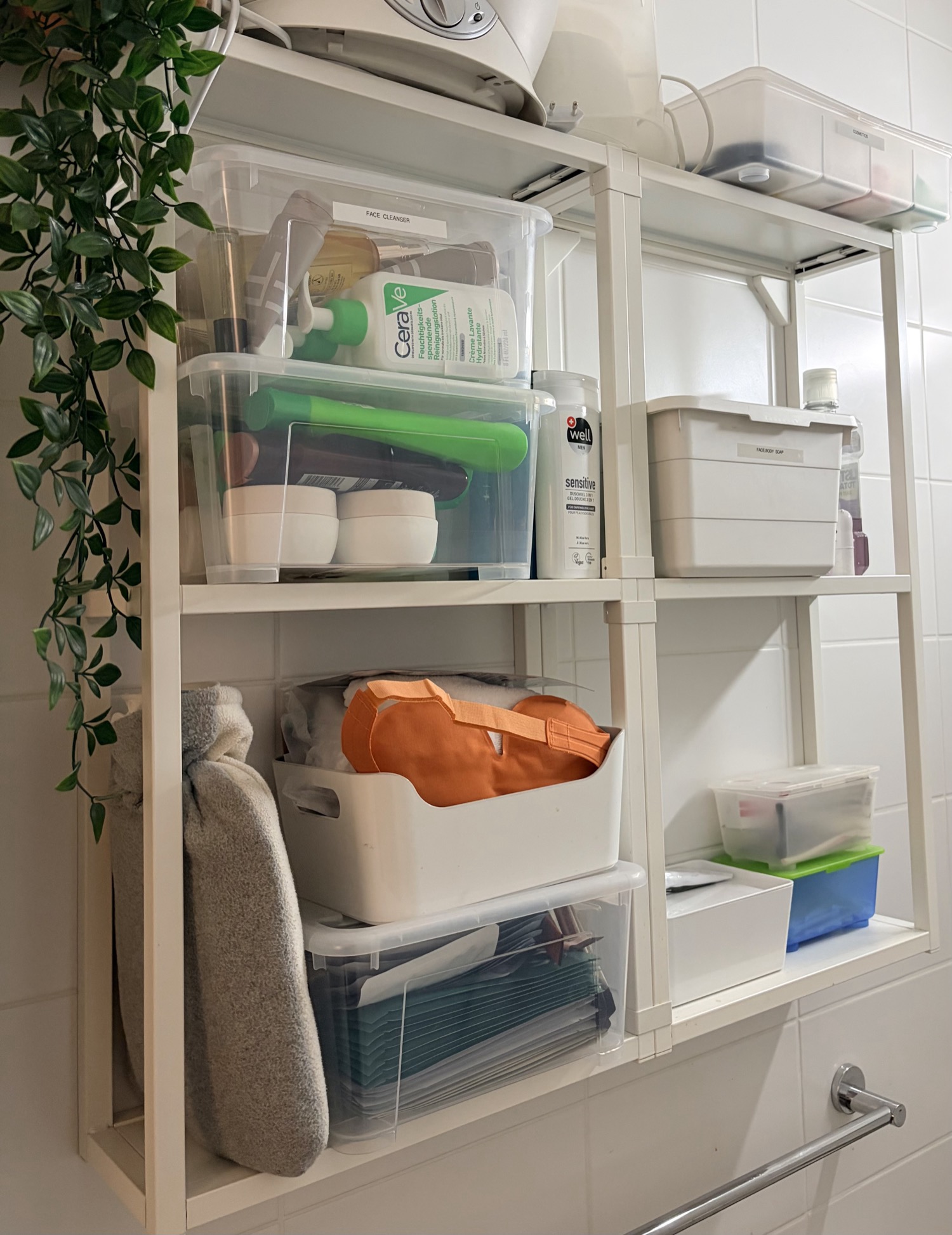 Bathroom shelves
