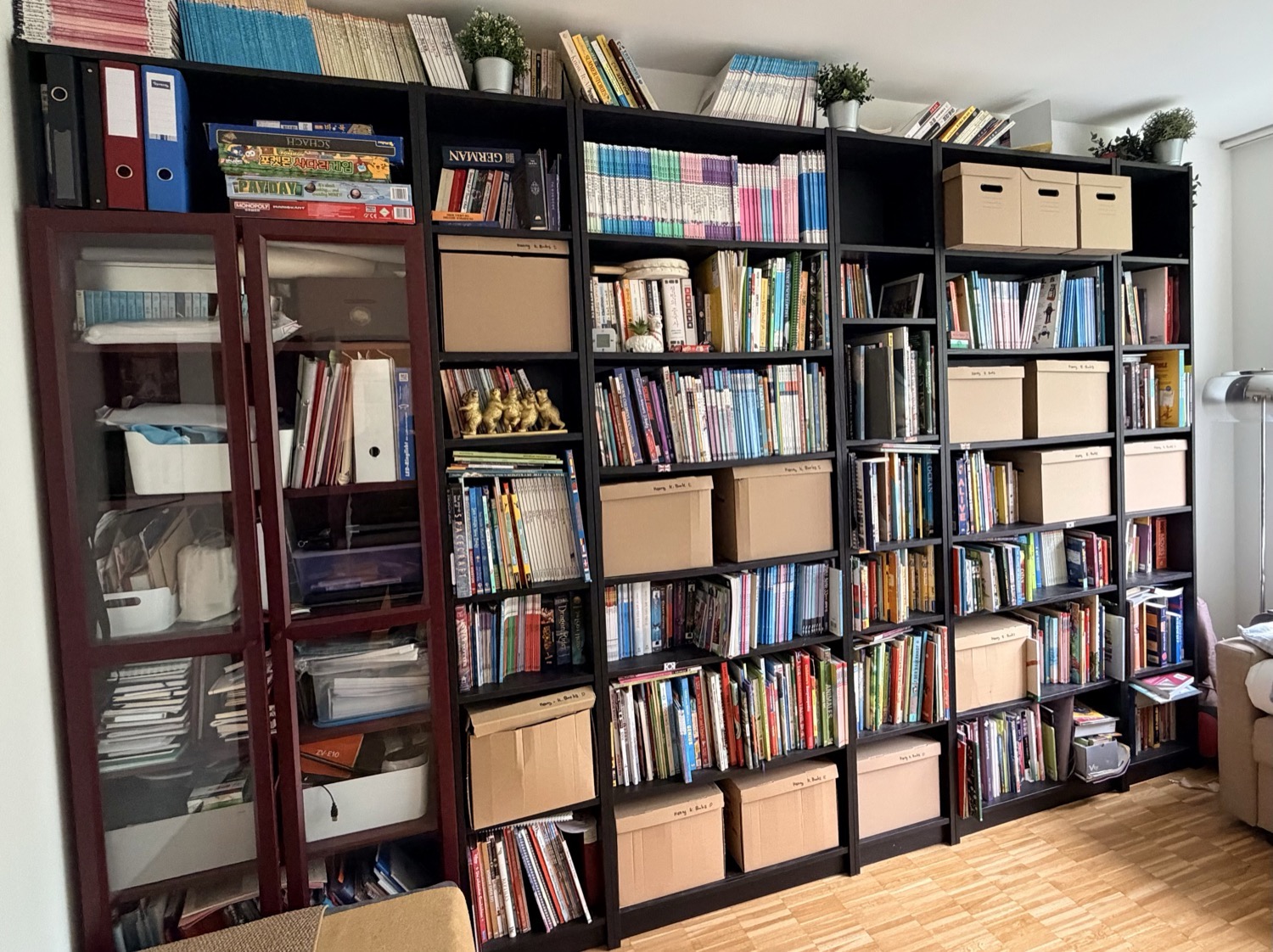 BILLY bookshelves various widths
