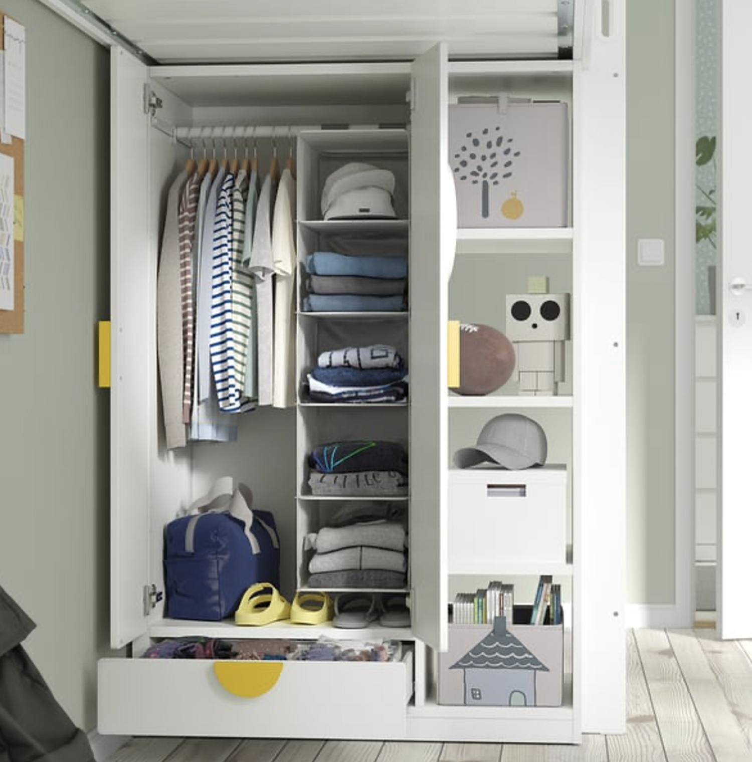 SMÅSTAD wardrobe interior